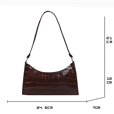 Helen™ | Glossy Leather Bag