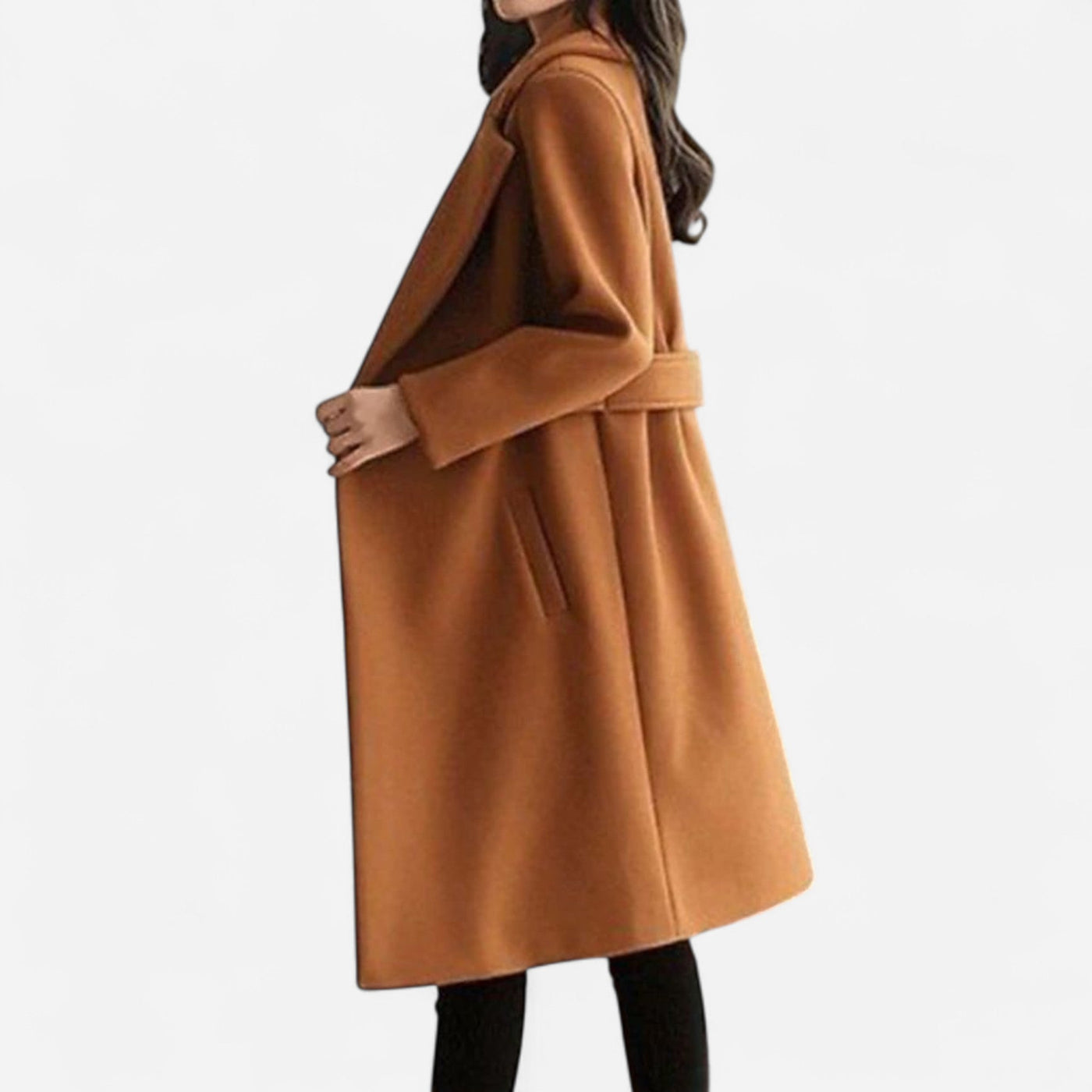 Classic Wool-Blend Coat – Winter Elegance and Comfort