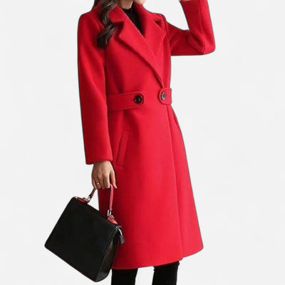 Classic Wool-Blend Coat – Winter Elegance and Comfort
