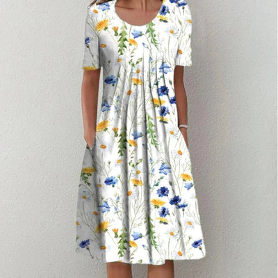 Maddison™ - STYLISH CASUAL FLORAL DRESS WITH POCKETS
