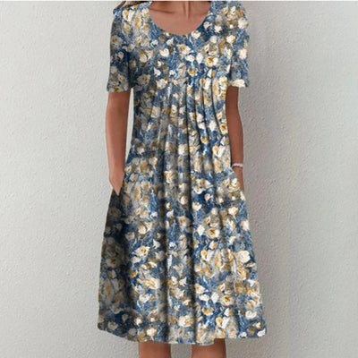 Maddison™ - STYLISH CASUAL FLORAL DRESS WITH POCKETS