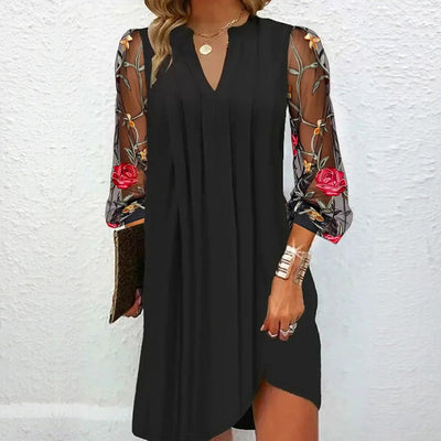 Avery™ - Embroidered Sleeve Dress