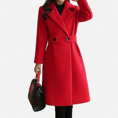 Classic Wool-Blend Coat – Winter Elegance and Comfort