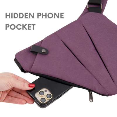 Anti-Theft Crossbody Sling Bag for Travel | RFID-Protected, Slash-Resistant