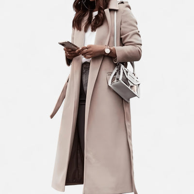 Long Wool-Blend Coat – Timeless Elegance and Style