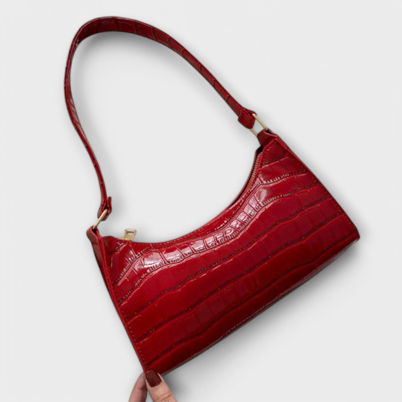 Helen™ | Glossy Leather Bag