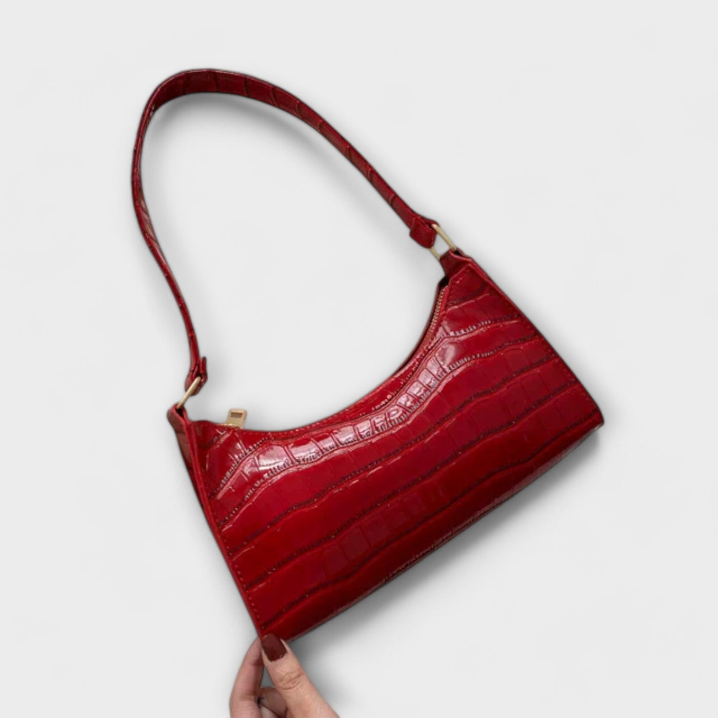 Helen™ | Glossy Leather Bag