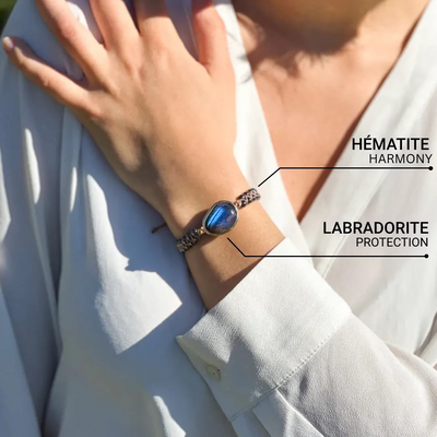 CELESTIA™ - LABRADORITE & HEMATITE PROTECTION BRACELET