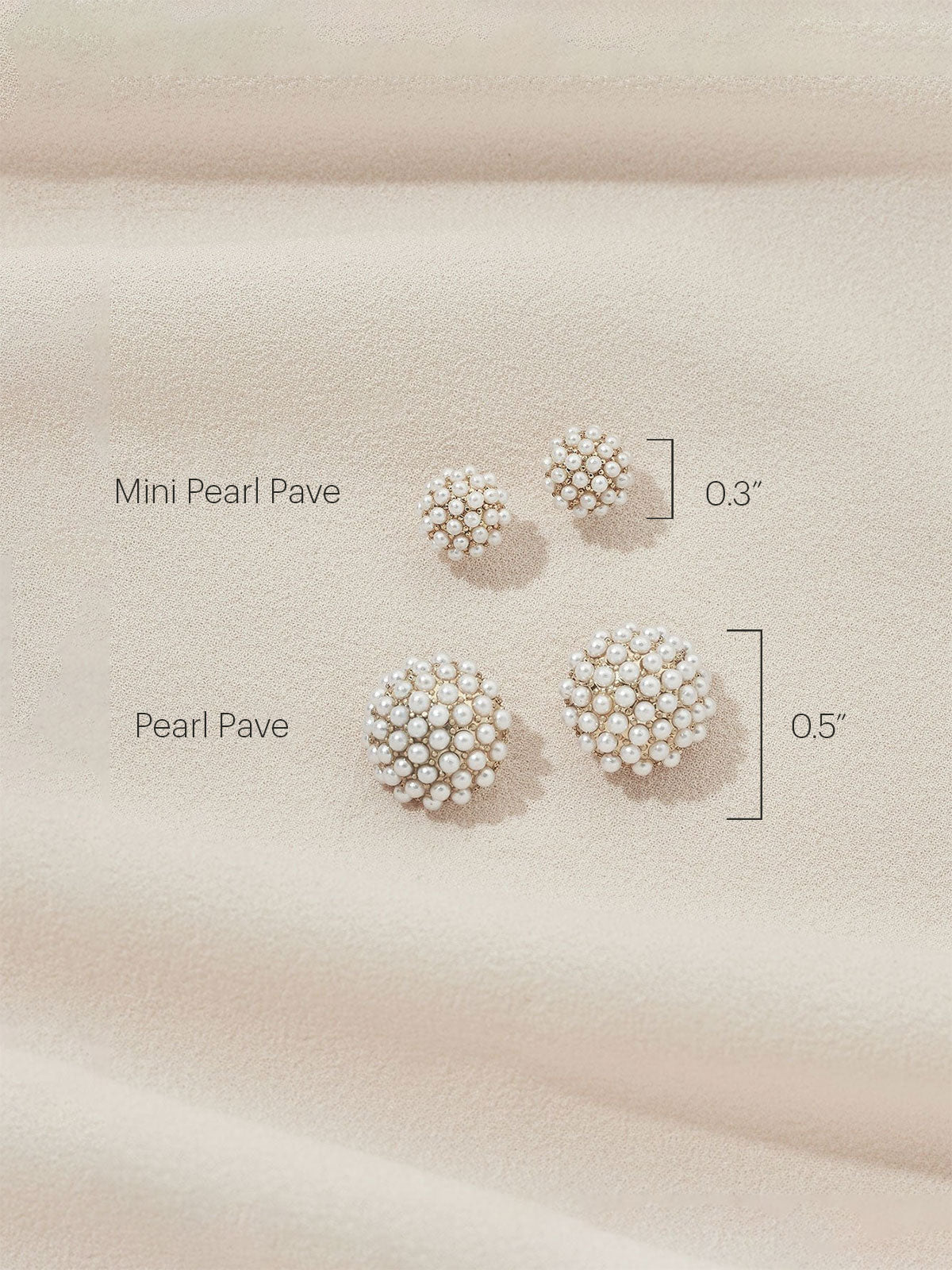 Pearl Pave™ - DELICATE STUD EARRINGS