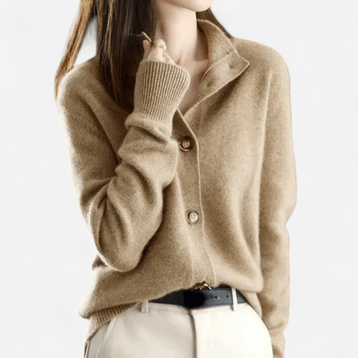 Laure - Classic timeless cashmere cardigan