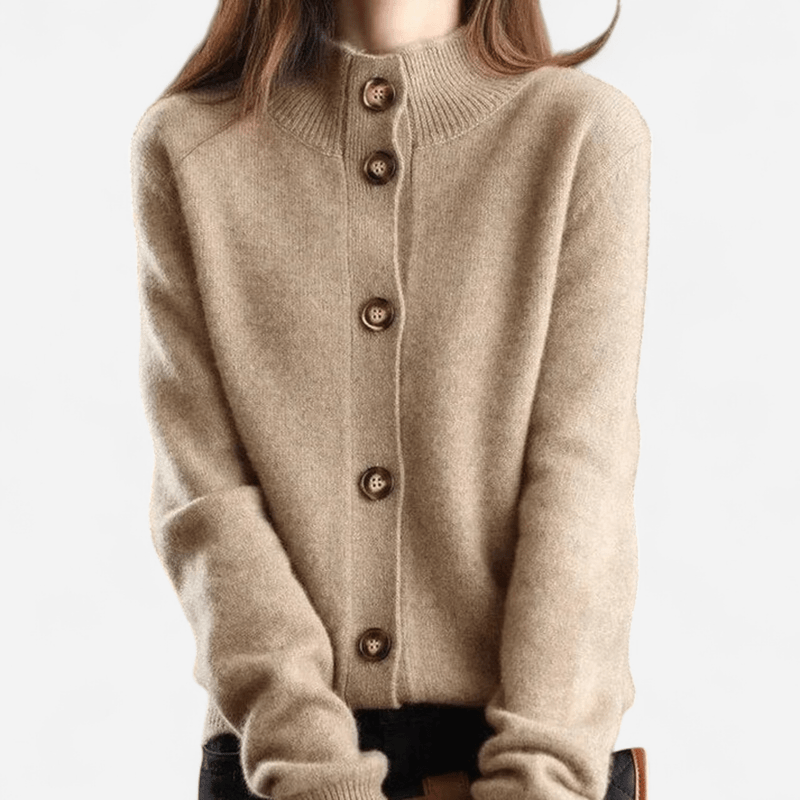 Laure - Classic timeless cashmere cardigan