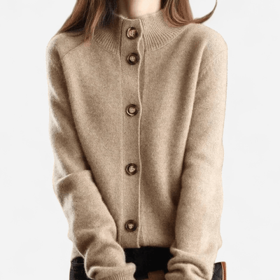 Laure - Classic timeless cashmere cardigan