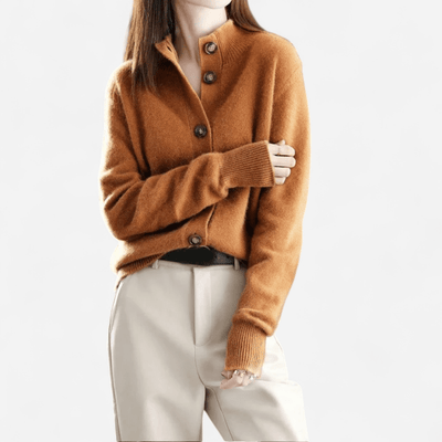 Laure - Classic timeless cashmere cardigan