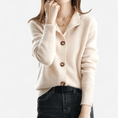 Laure - Classic timeless cashmere cardigan