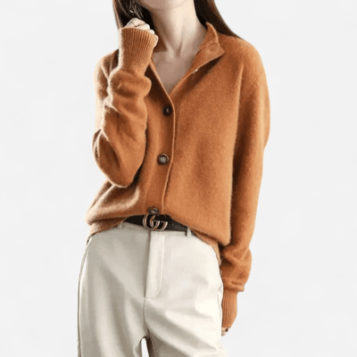 Laure - Classic timeless cashmere cardigan