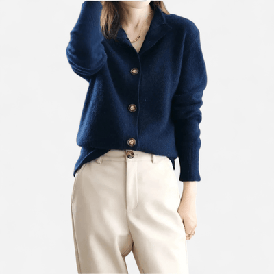 Laure - Classic timeless cashmere cardigan