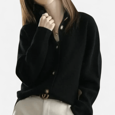 Laure - Classic timeless cashmere cardigan