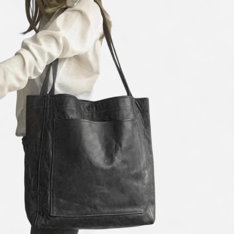 Linda - Elegant Leather Bag with Spacious Compartments