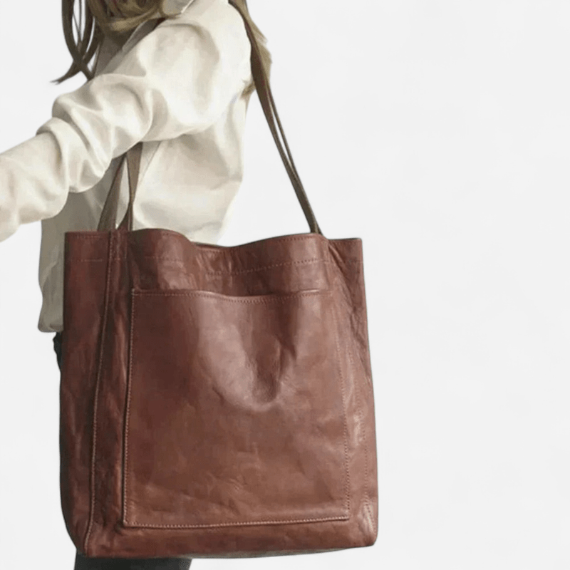 Linda - Elegant Leather Bag with Spacious Compartments