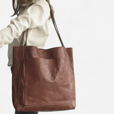 Linda - Elegant Leather Bag with Spacious Compartments