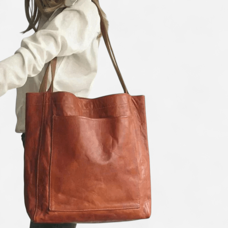 Linda - Elegant Leather Bag with Spacious Compartments