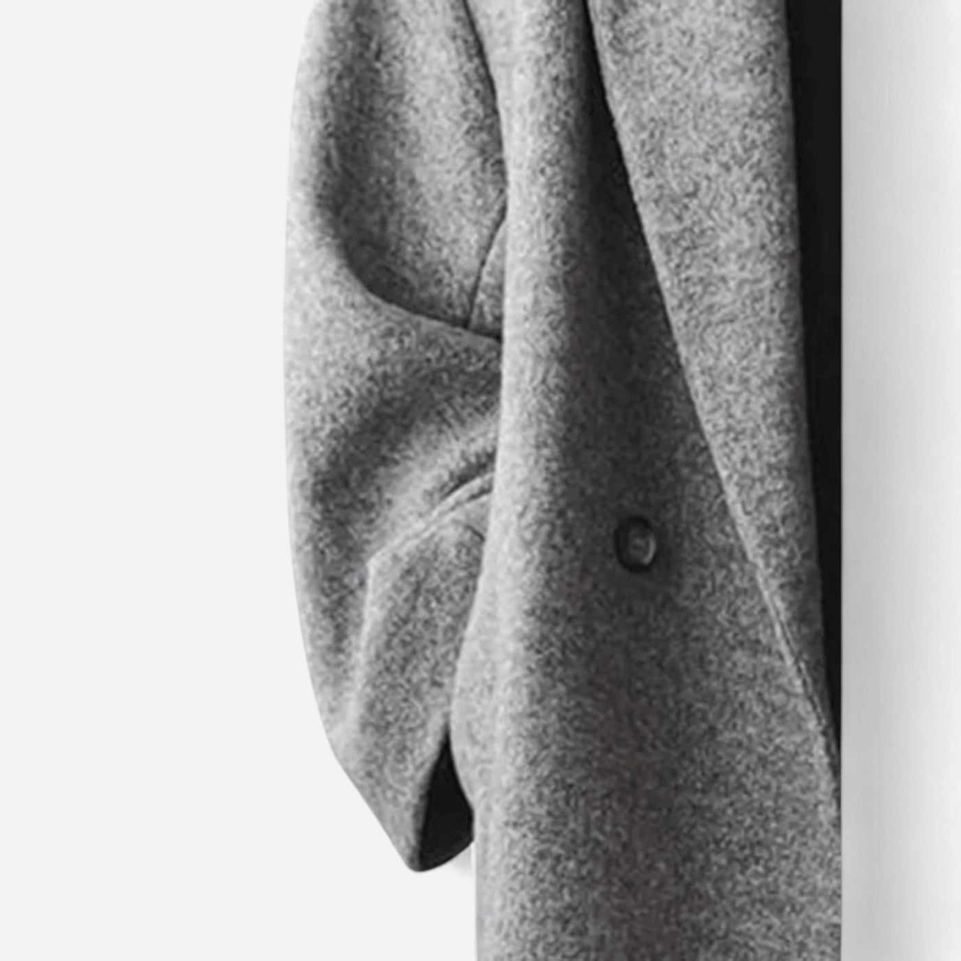 Patricia - Elegant Oversized Grey Affirmation Coat