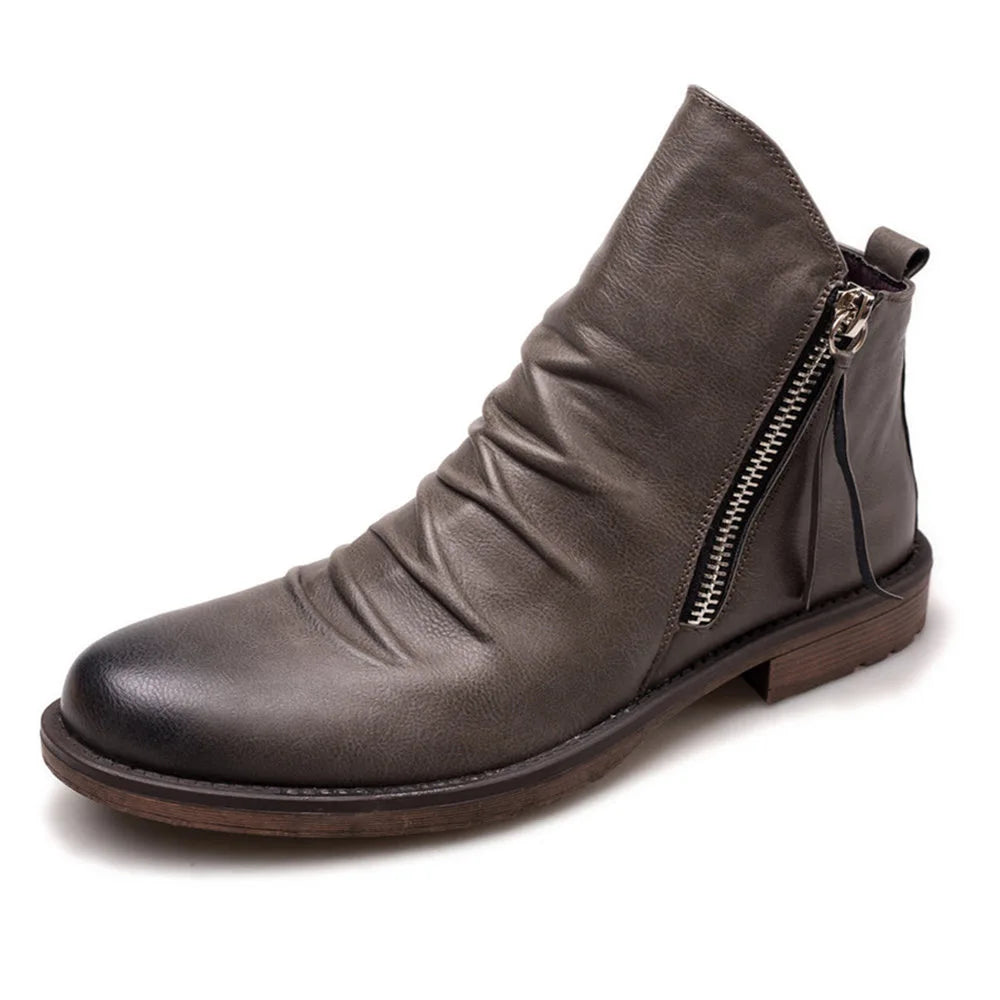 Owens™ | Leather Chelsea Ankle Boots