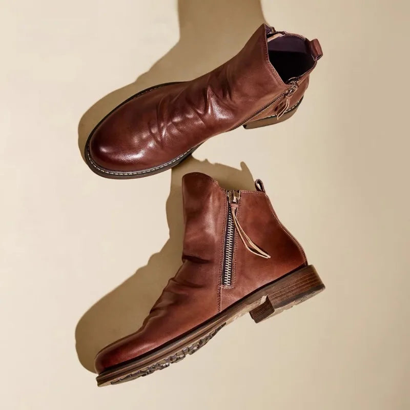 Owens™ | Leather Chelsea Ankle Boots