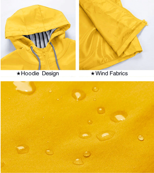 Waterproof Hooded Rain Jacket