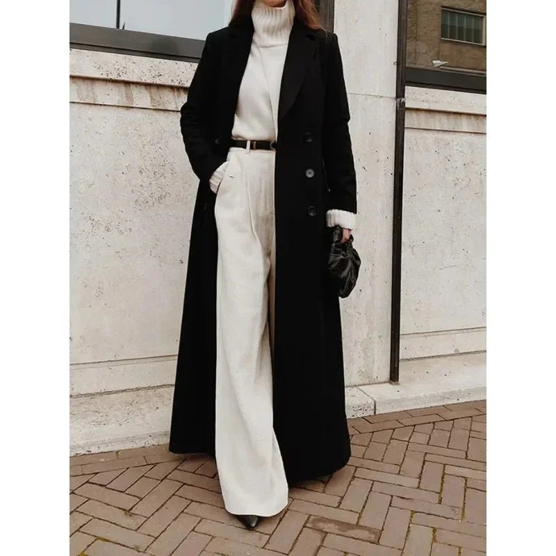 Linda - Longline Wool-Blend Coat