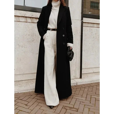 Linda - Longline Wool-Blend Coat