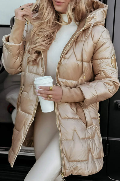 Margaret - Elegant Winter Coat with Hood and Insulation
