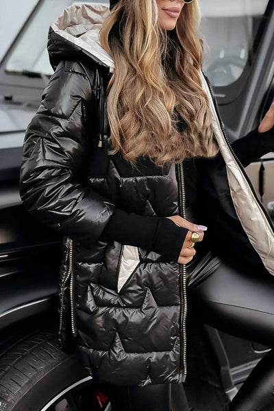 Margaret - Elegant Winter Coat with Hood and Insulation