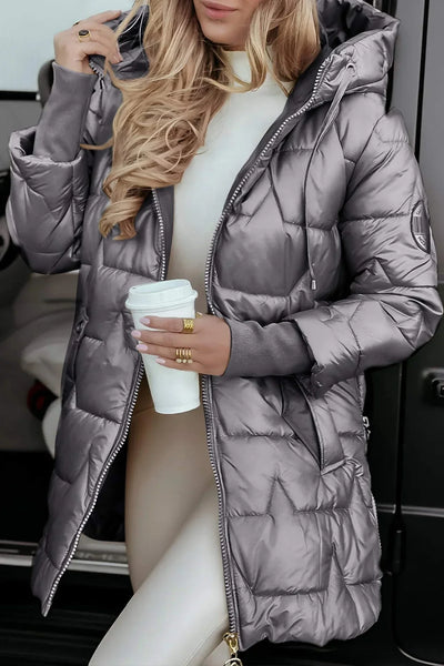 Margaret - Elegant Winter Coat with Hood and Insulation