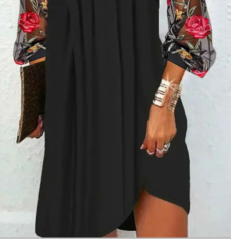 Avery™ - Embroidered Sleeve Dress