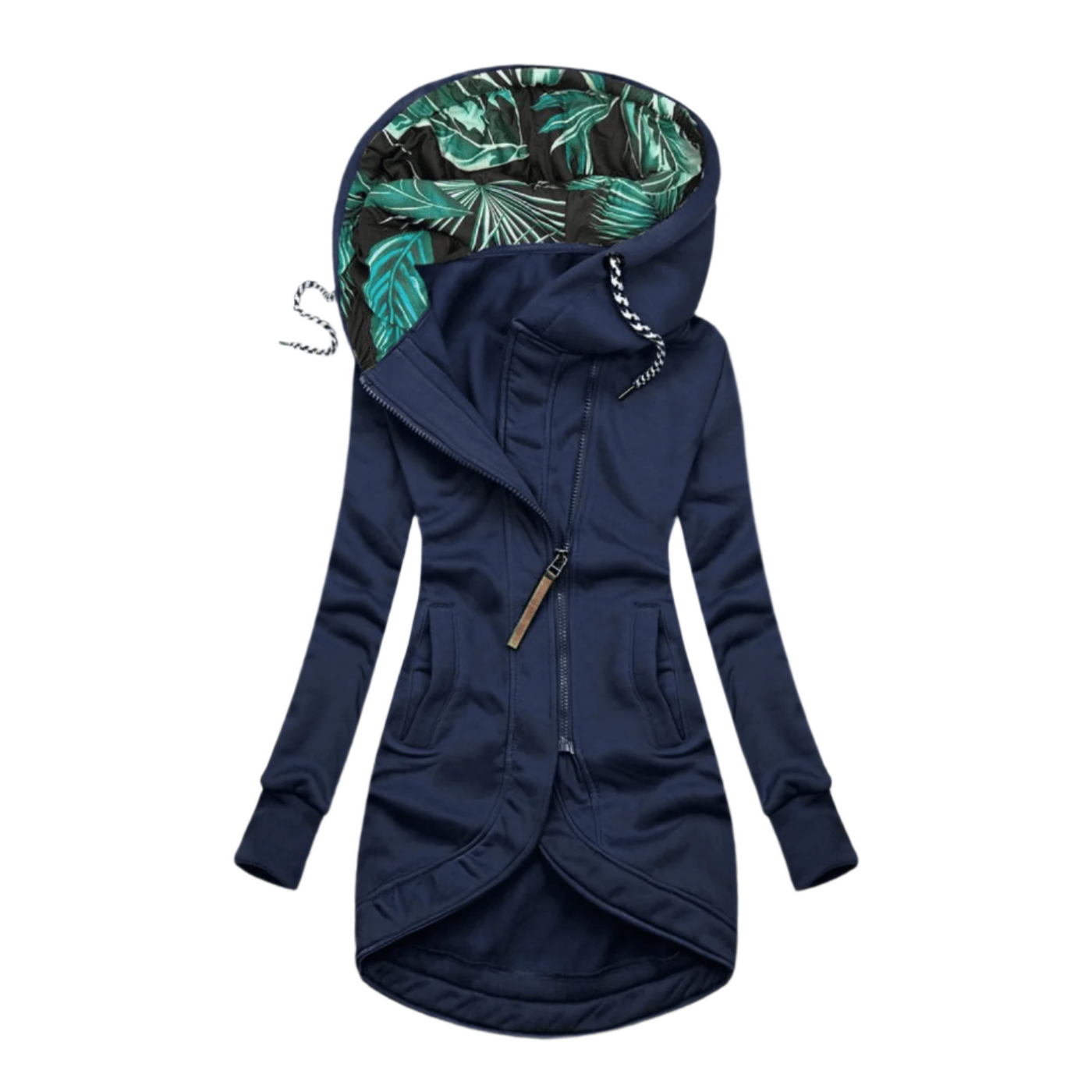 Women's Asymmetrical Hooded Jacket